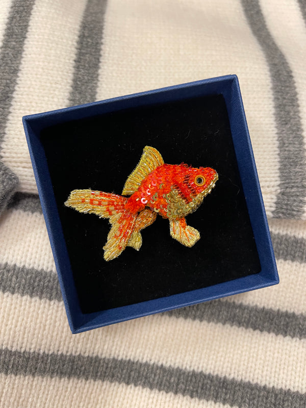 Fantail Goldfish Brooch