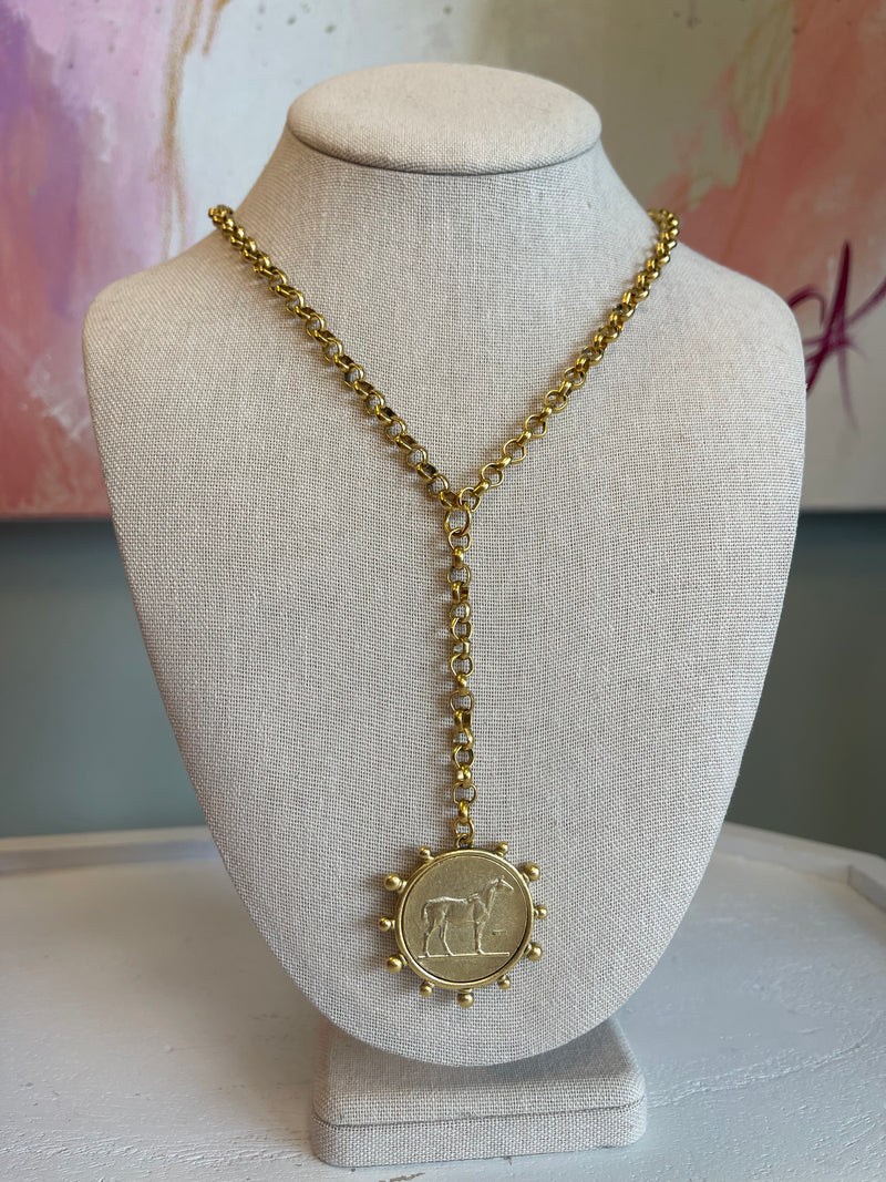 Horse coin Necklace