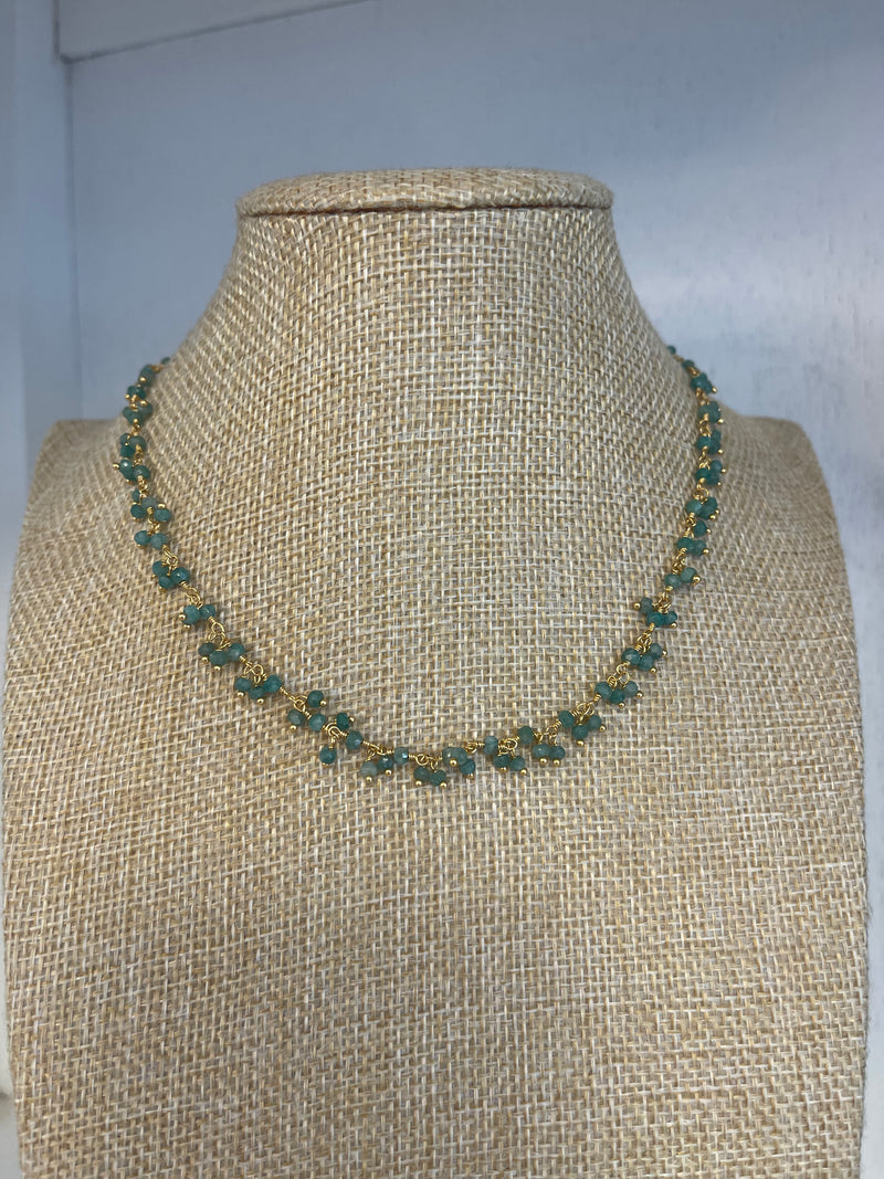 Green Dangles Necklace