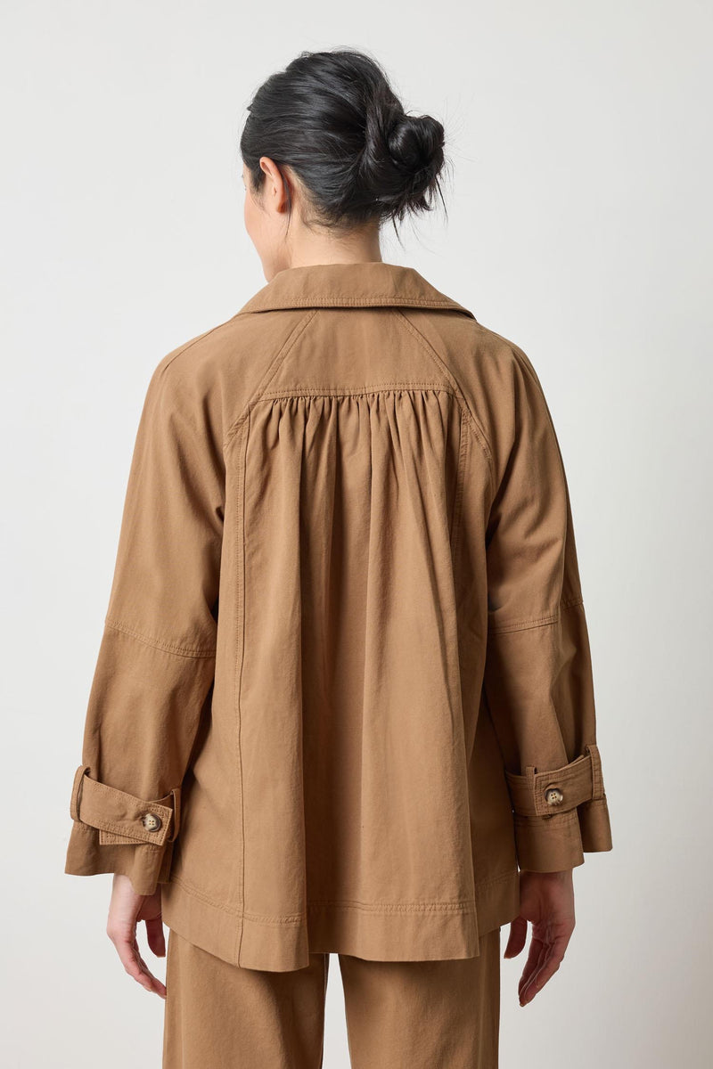 Collared Twill Jacket - Pecan