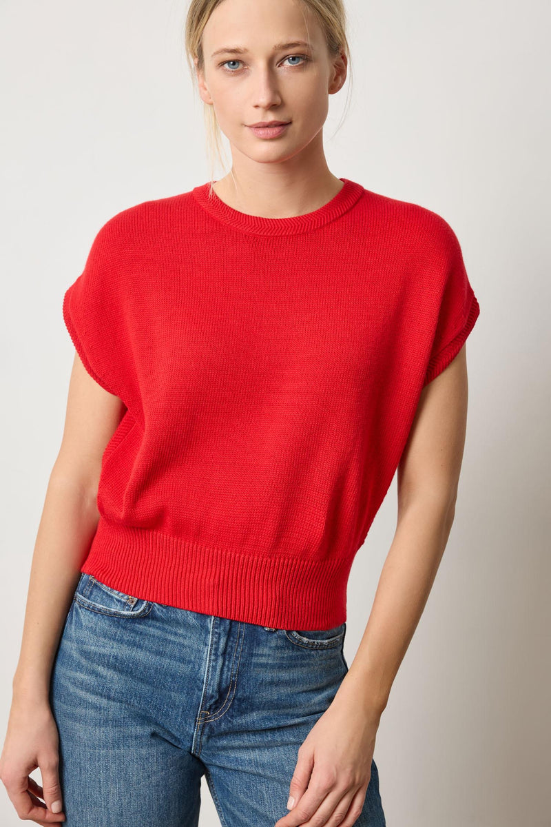 Wedge Sweater - Scarlet