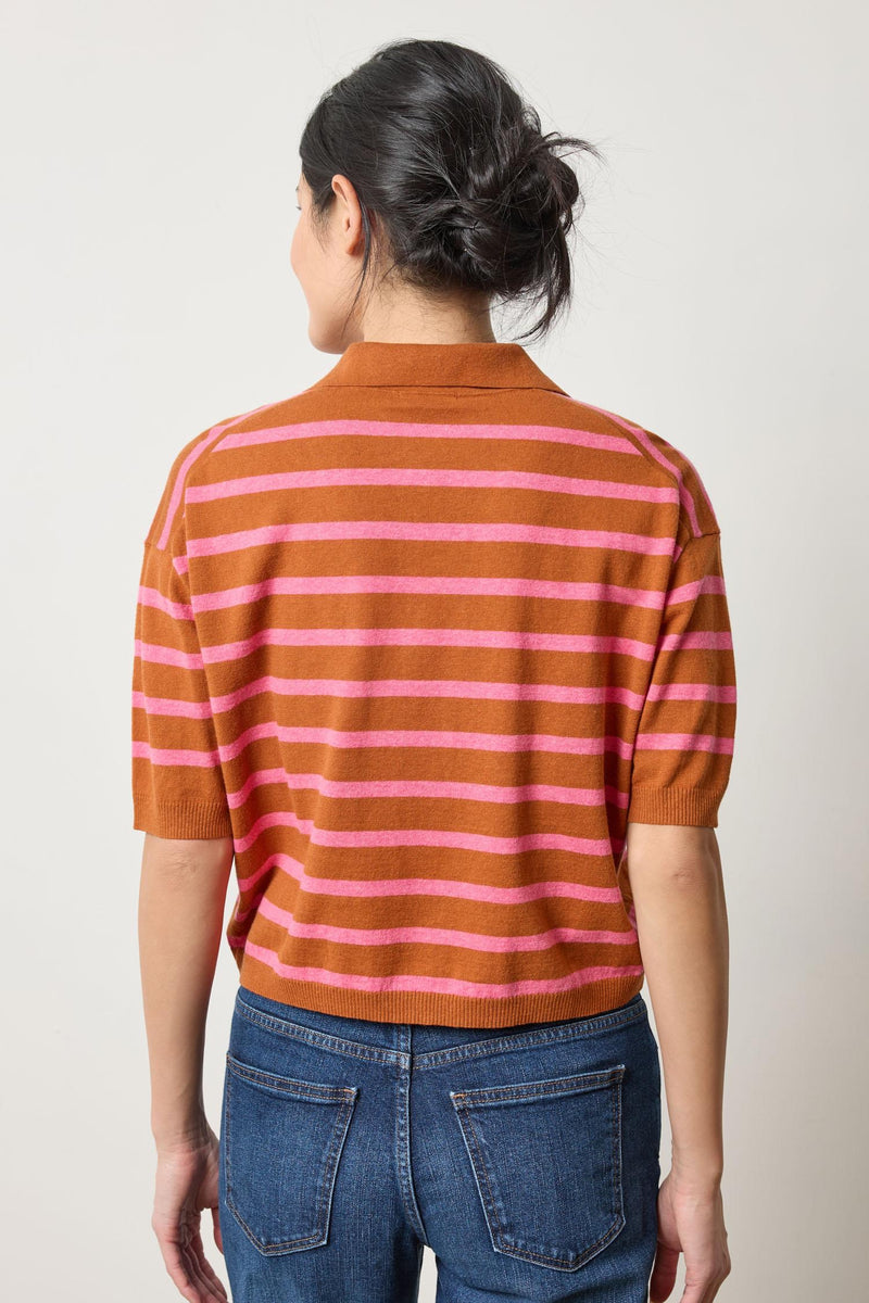 Polo Neck Sweater - Stripe