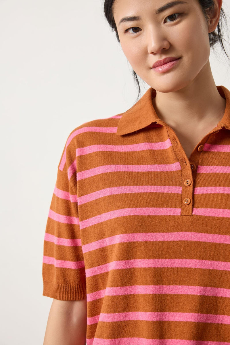 Polo Neck Sweater - Stripe
