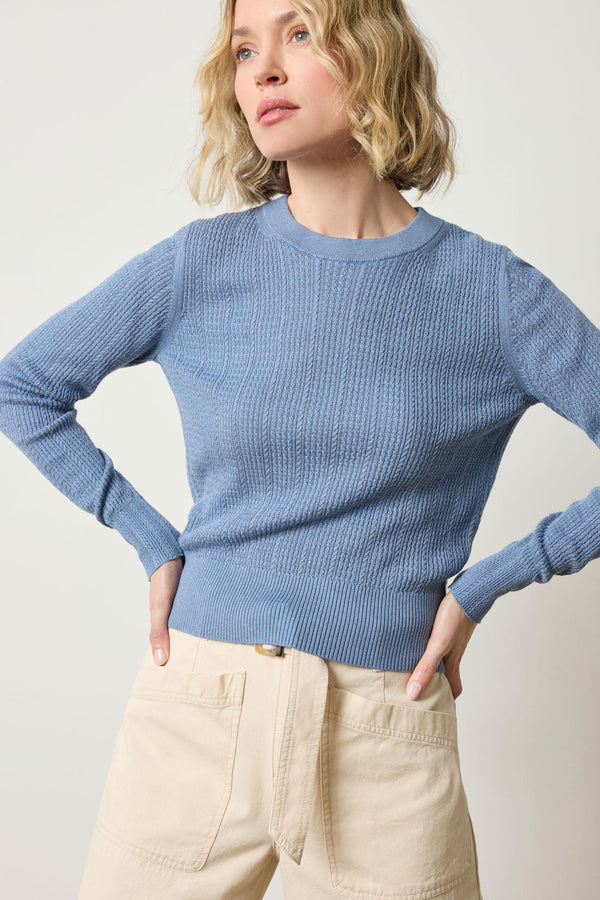 Multi Stitch Pullover Sweater