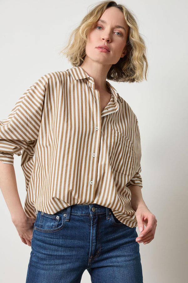 Dolman Sleeve Button Down - Dijon