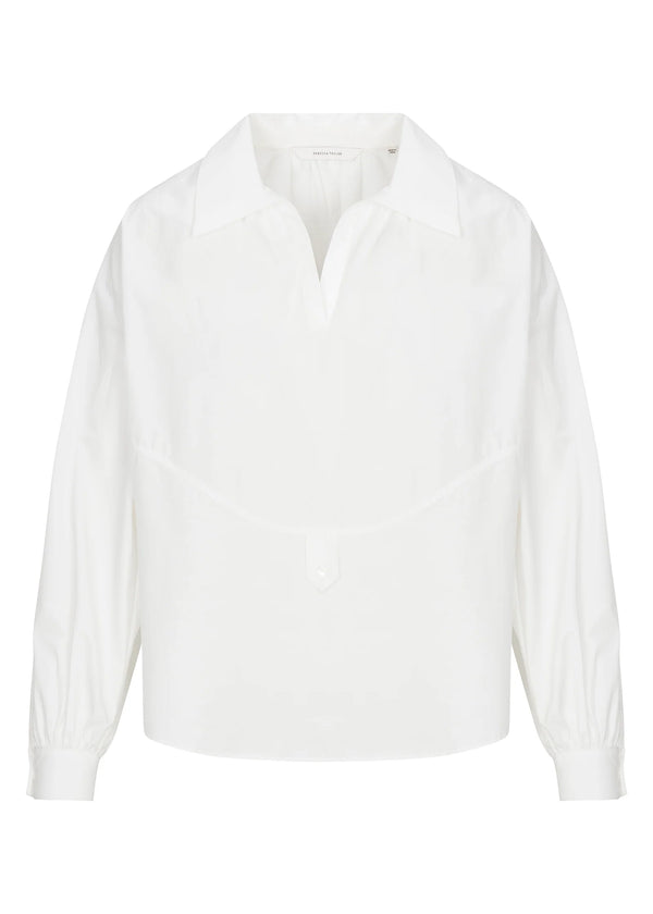 Aisley Poplin Shirt - Milk