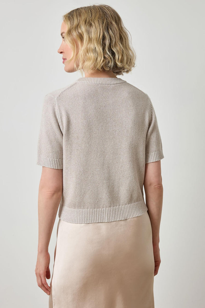 Short Sleeve Sparkle Sweater