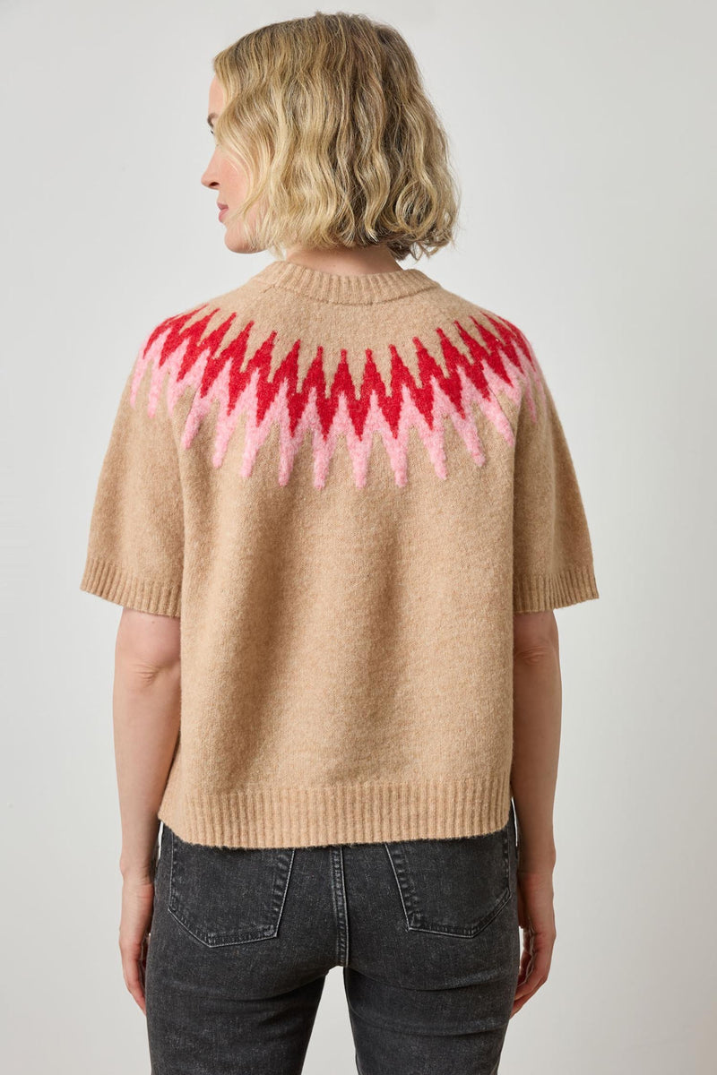 Easy Fairisle Sweater - Camel