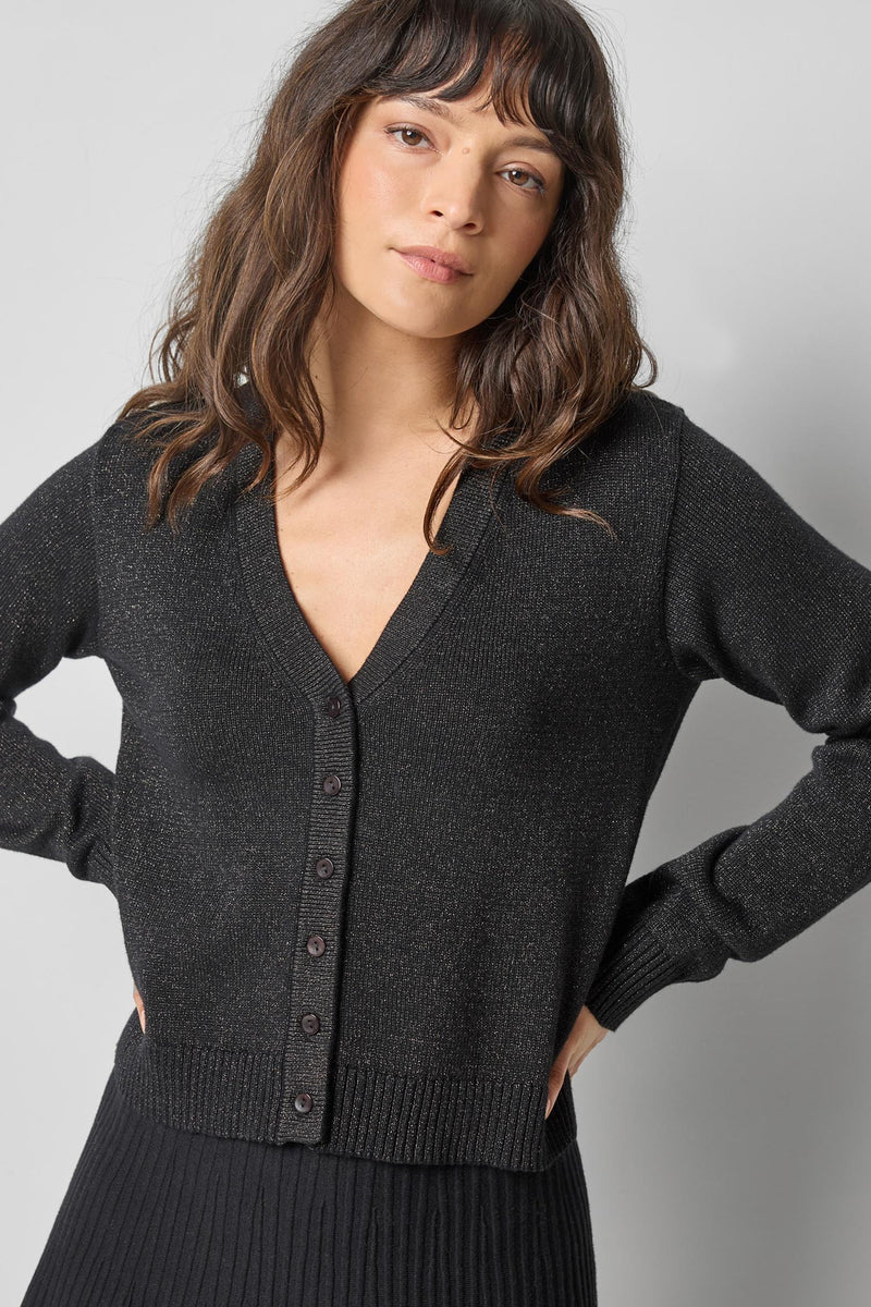 V-Neck Sparkle Cardigan