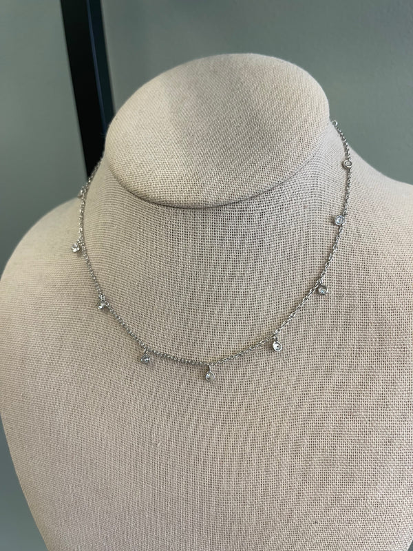 Silver Drops Necklace