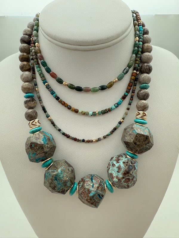 Agate & Turquoise Necklace