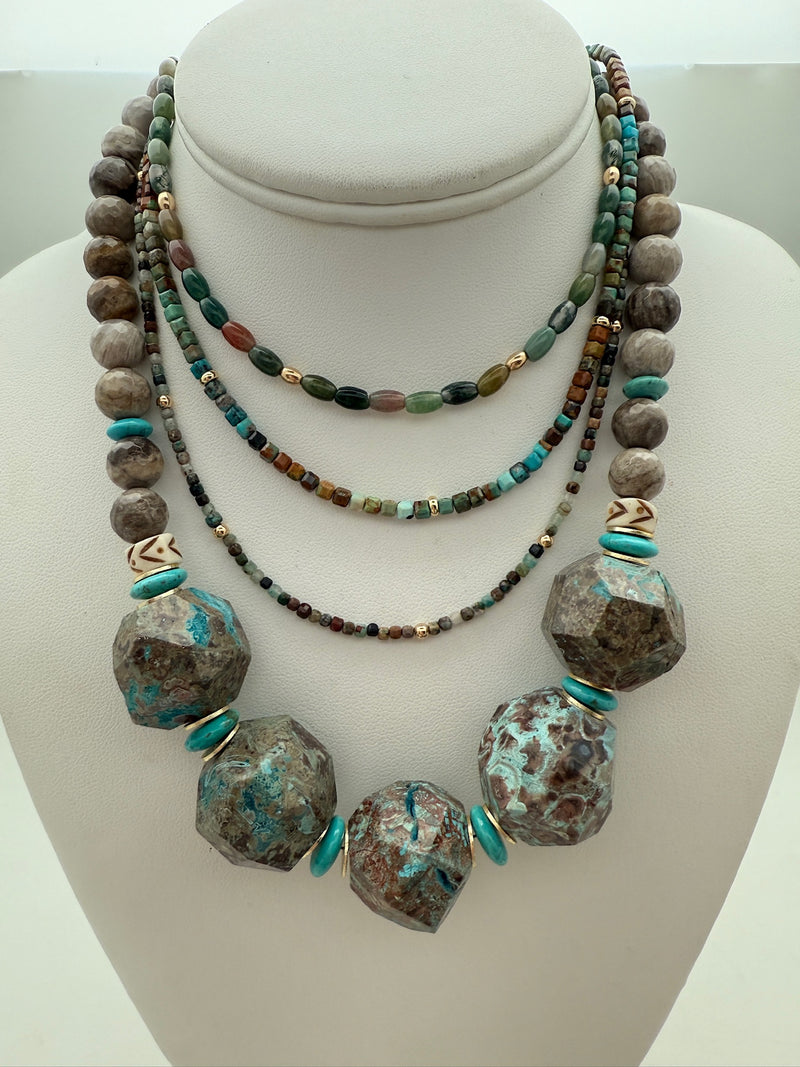 Agate & Turquoise Necklace