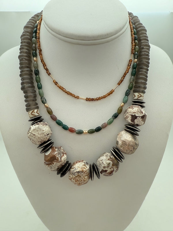 Jasper Statement Necklace
