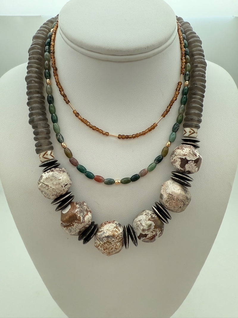Jasper Statement Necklace