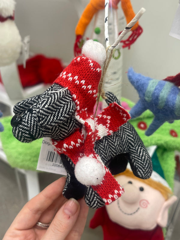 Dogs in Plaid Ornament