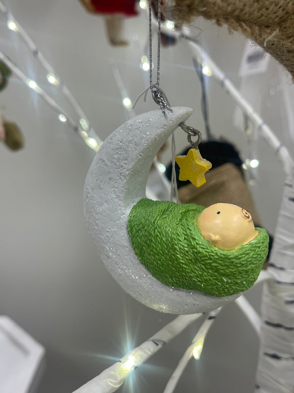 Moon Baby Ornament