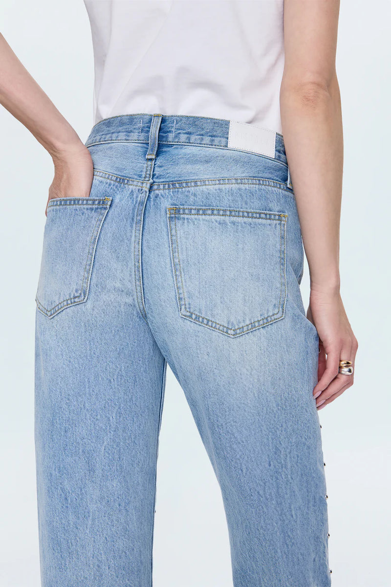 Lexi Mid Rise Bowed Jeans - Aries