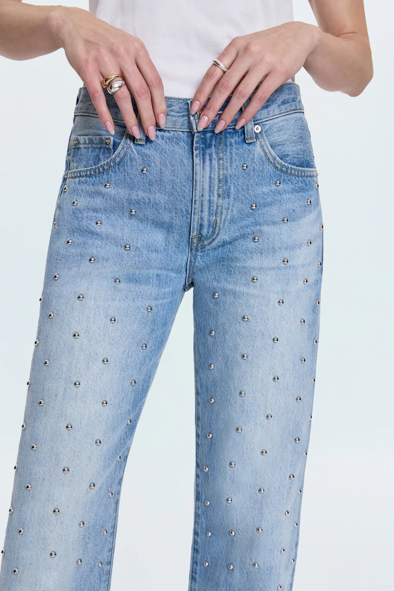 Lexi Mid Rise Bowed Jeans - Aries