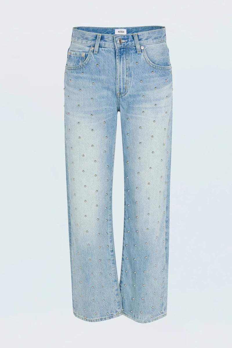 Lexi Mid Rise Bowed Jeans - Aries