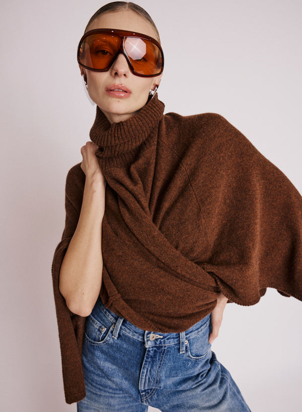 Adette Turtleneck Poncho