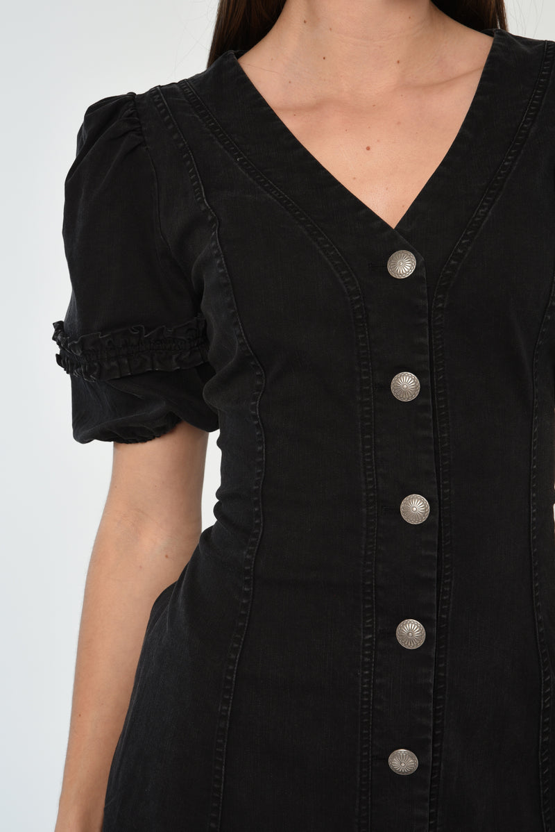 Mary Dress - Midnight Denim