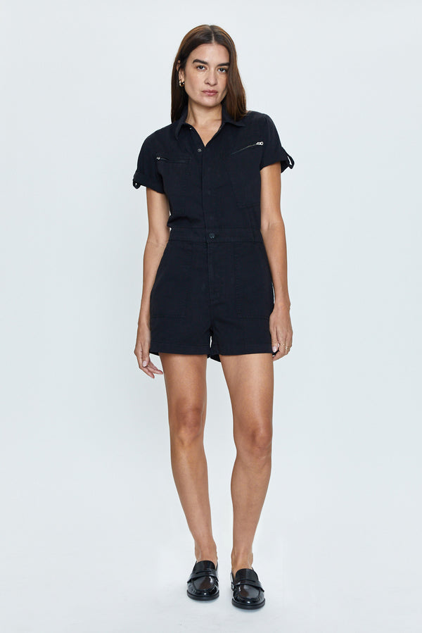 Campbell Romper - Noir