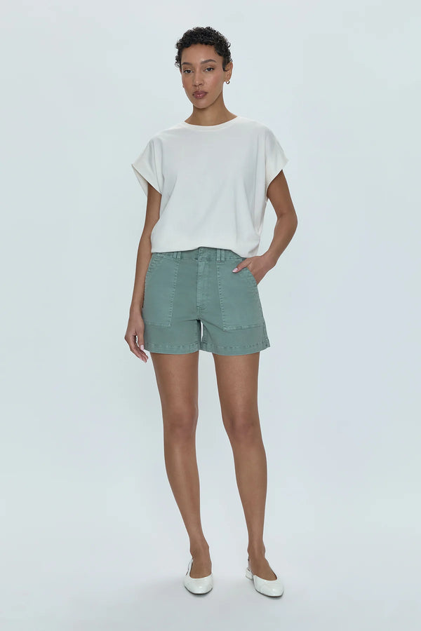 Marissa High Rise Utility Shorts - Bluff