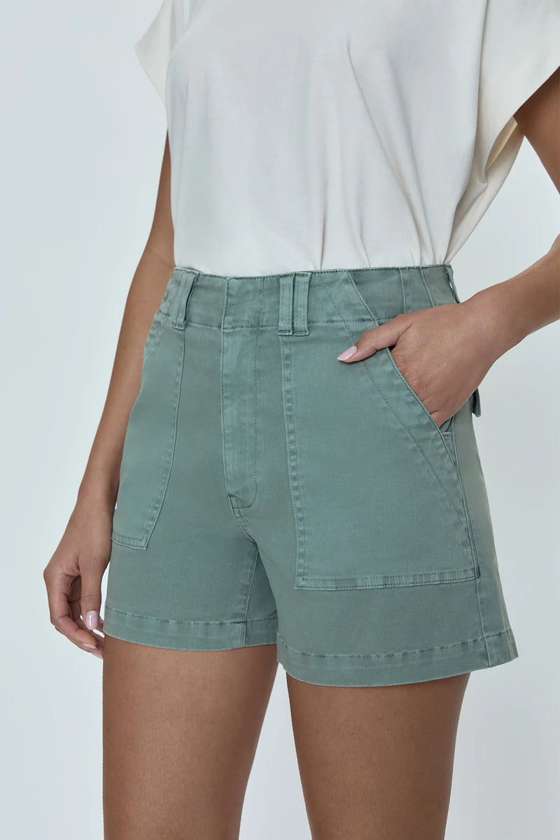 Marissa High Rise Utility Shorts - Bluff