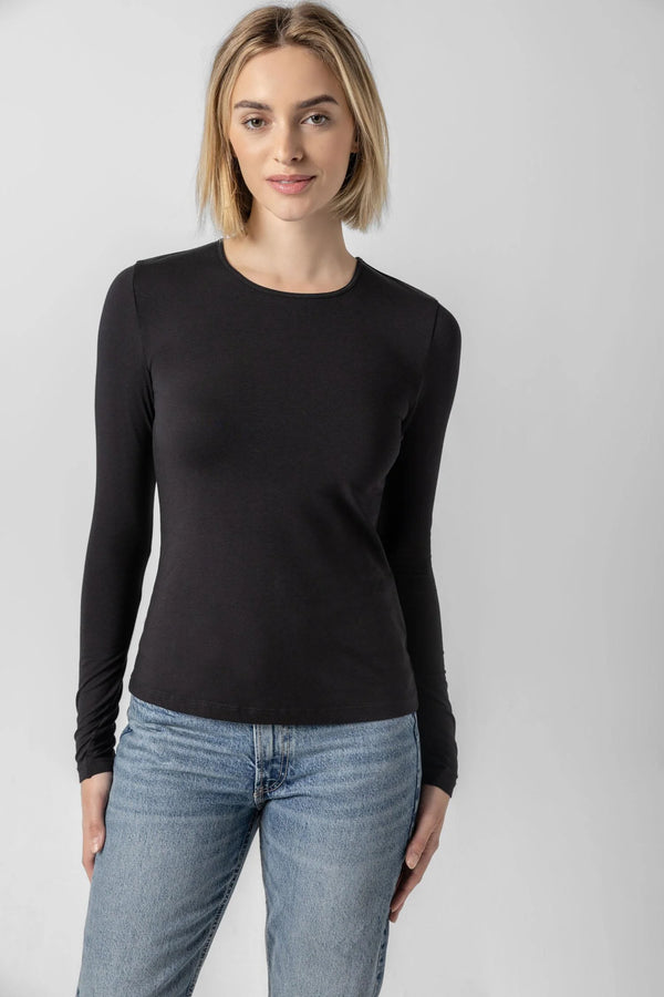 Long Sleeve Crew - Black