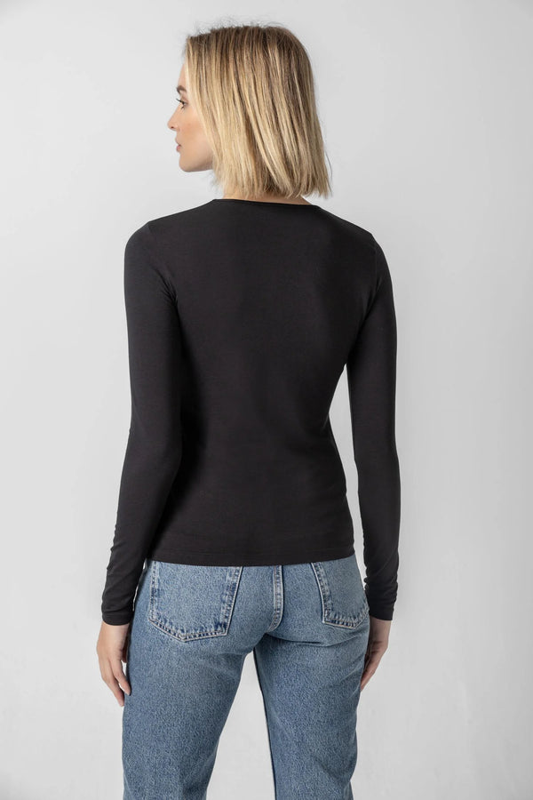 Long Sleeve Crew - Black