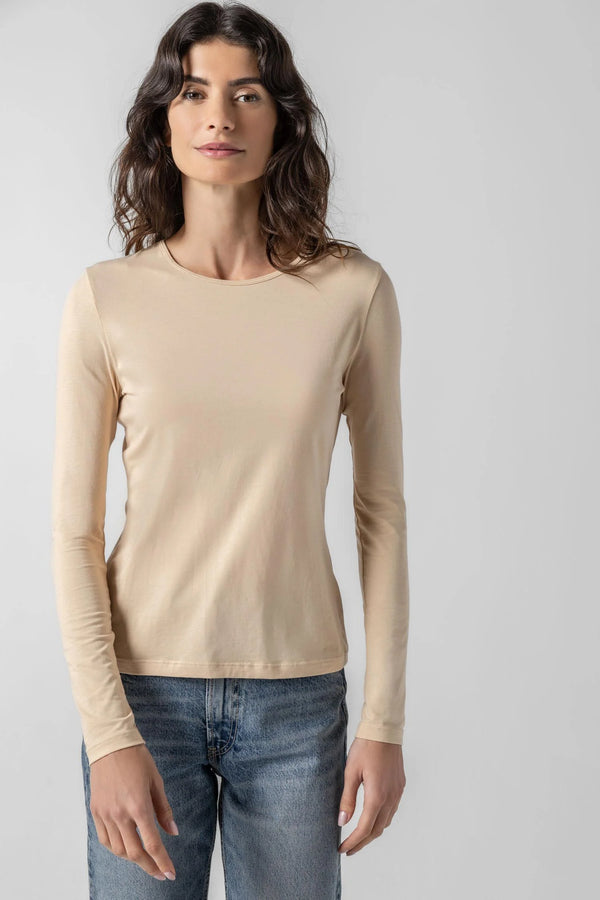Long Sleeve Crew - Nude