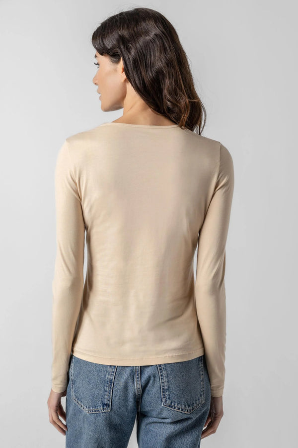 Long Sleeve Crew - Nude