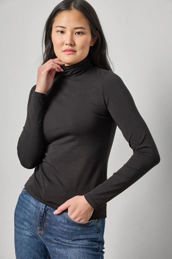 Long Sleeve Turtleneck - Black