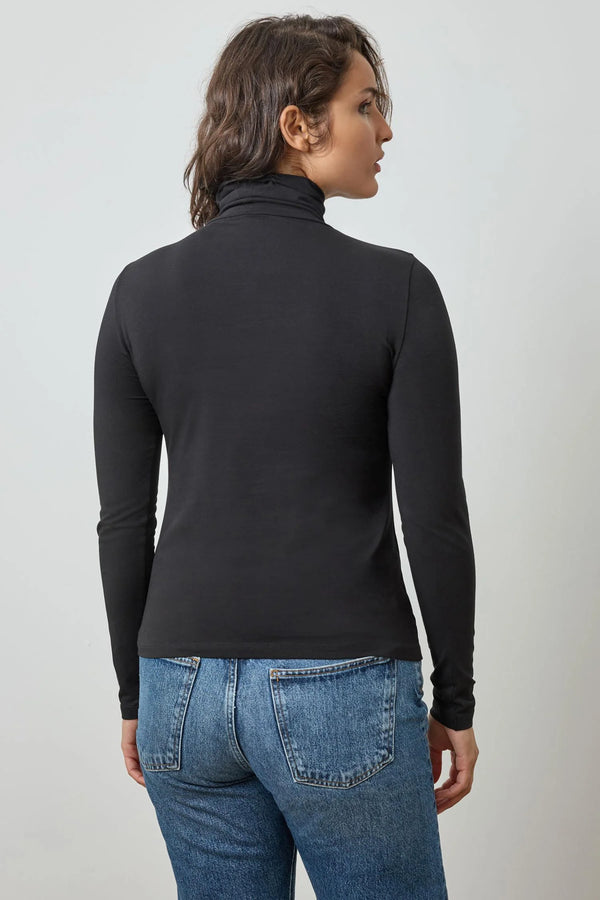 Long Sleeve Turtleneck - Black