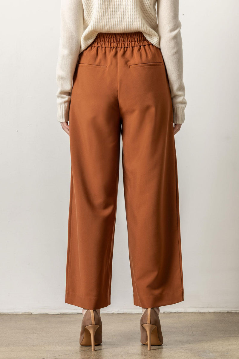 Wide Leg Pull On Pant