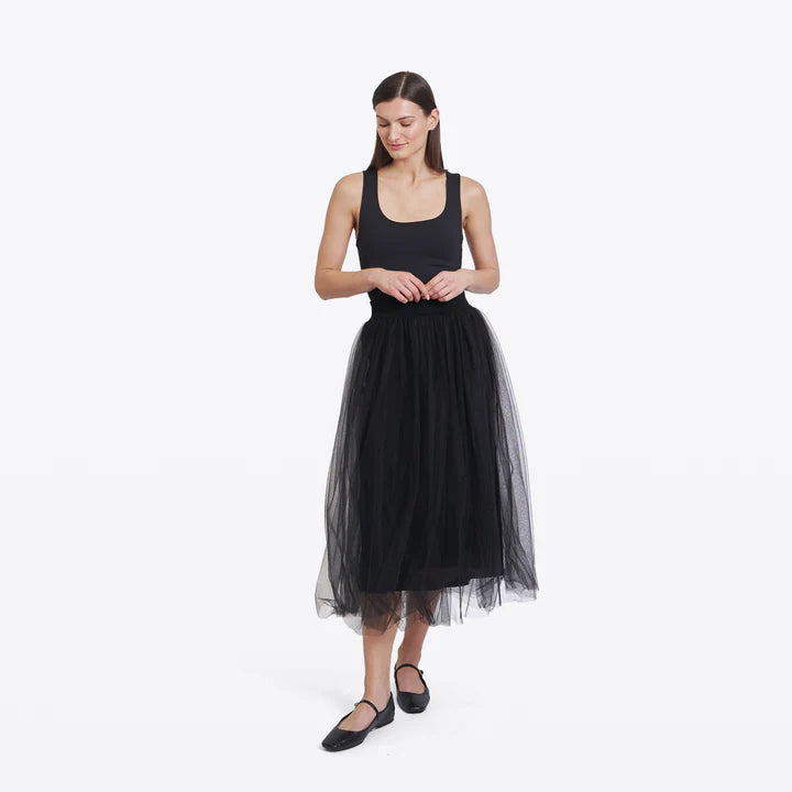 Gathered Tulle Skirt