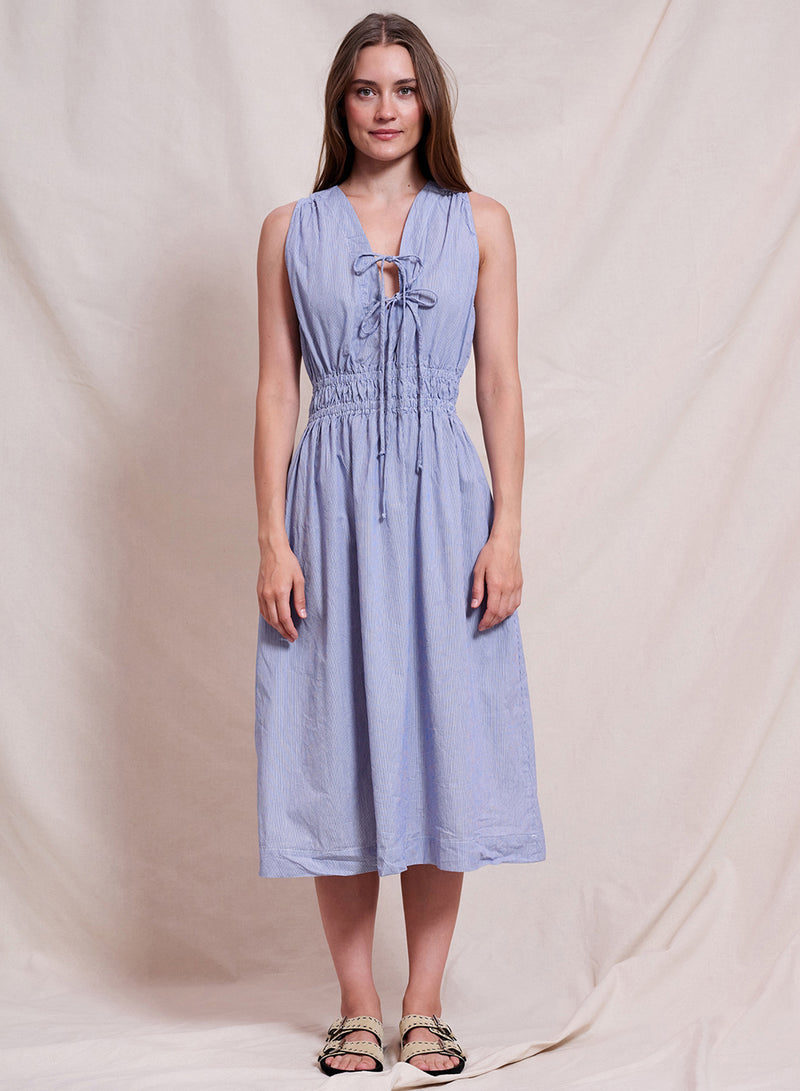 Midi Tie Neck Dress