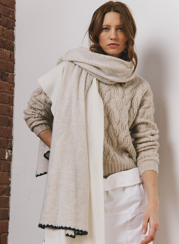 Crochet Edge Featherweight Wrap
