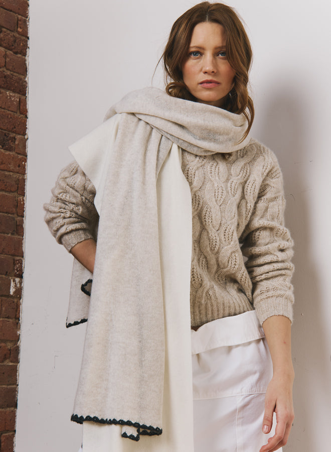 Crochet Edge Featherweight Wrap