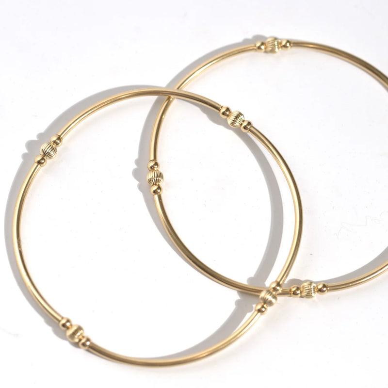 Textured Beaded Bangle