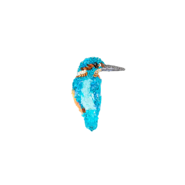 River Kingfisher Brooch Pin