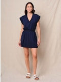 V-Neck Dress - Navy
