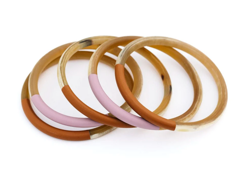 Blushed Matte Bangle Set