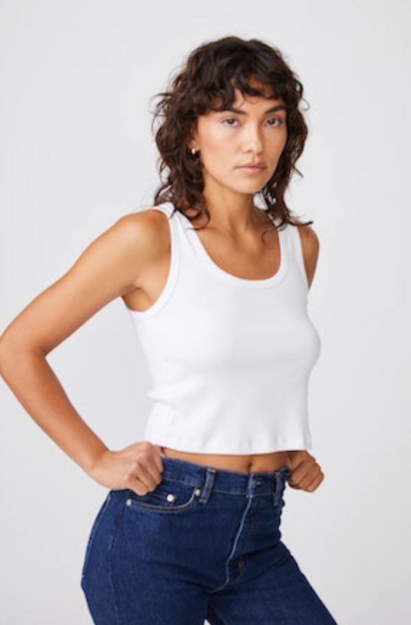 Rib Classic Tank - White