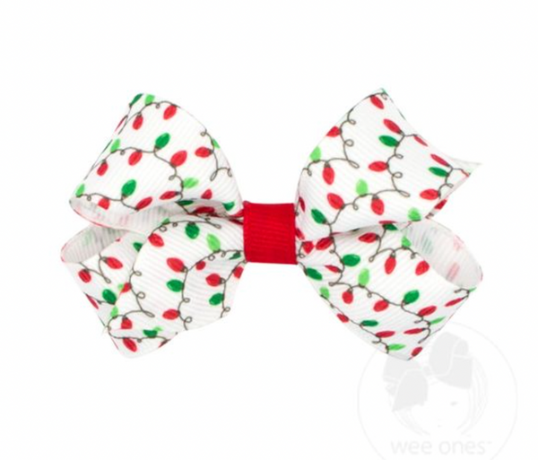 Holiday Printed Bow - Medium