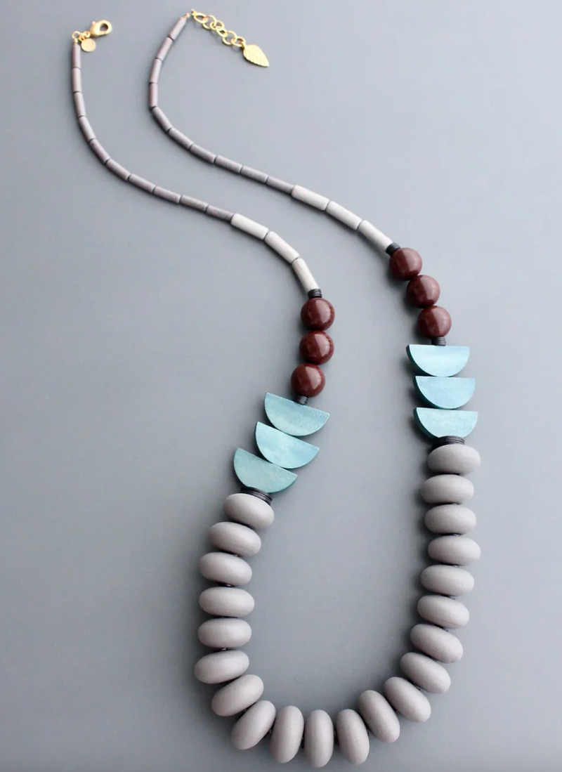 Wood & Acrylic Necklace