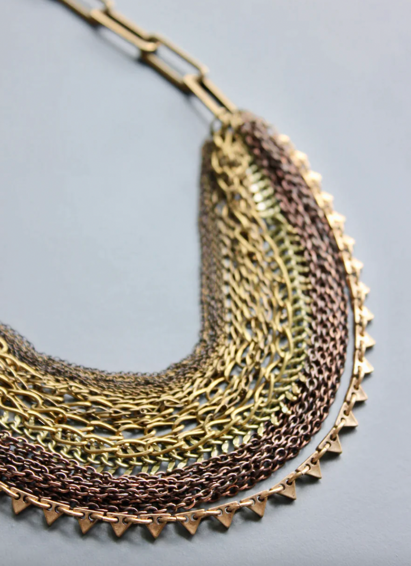 Multi Strand Chain Necklace
