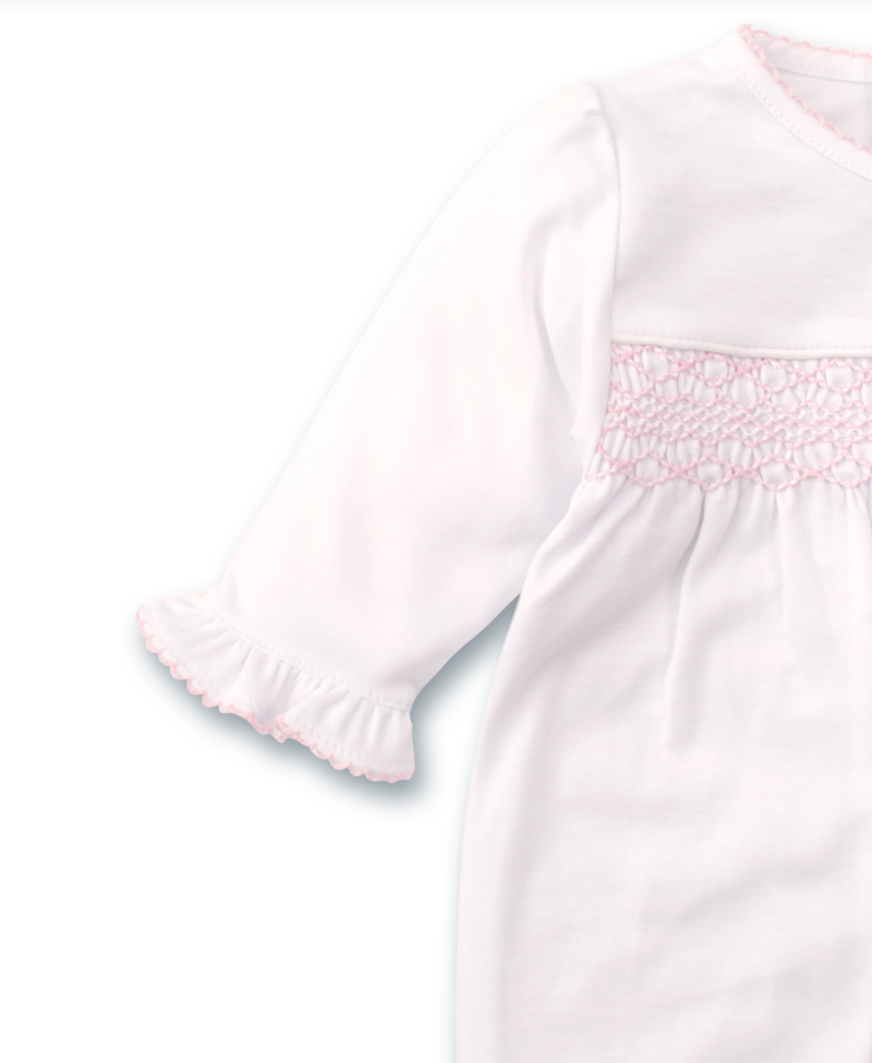 Footie with Hand Smk (Pink)