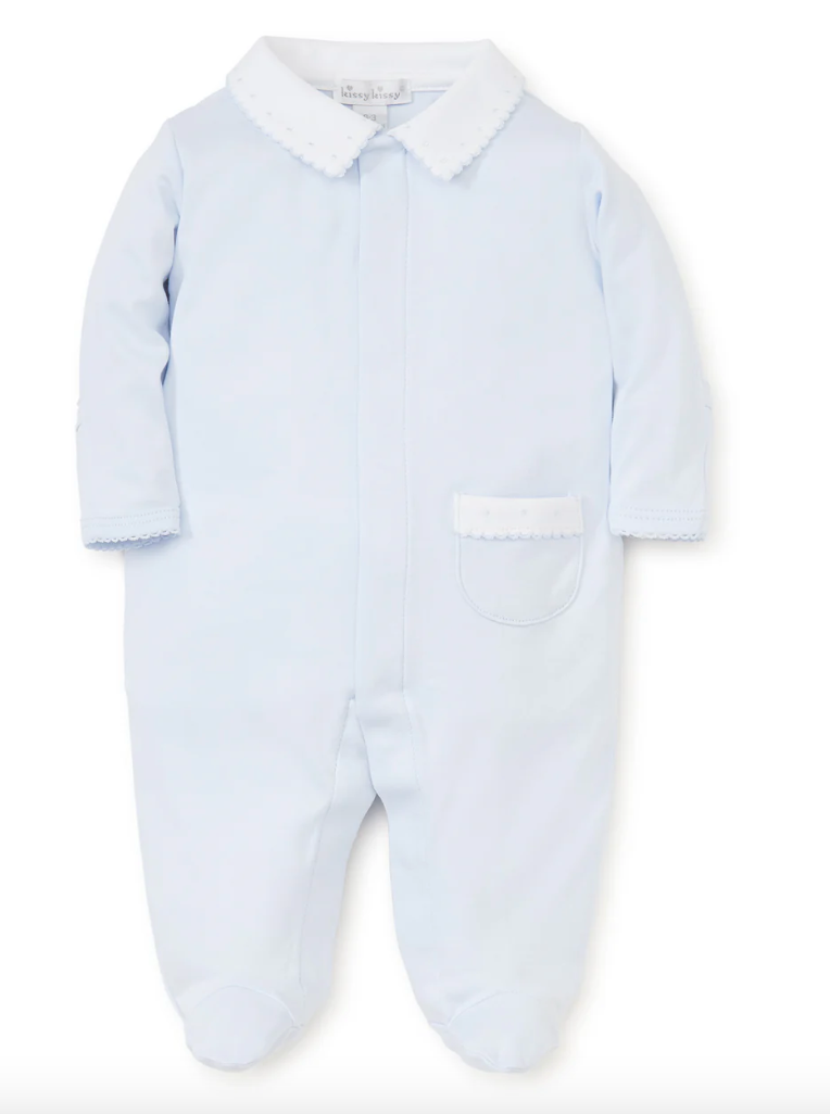 New Beginnings Footie - Blue