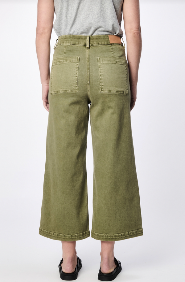Audrey Wide Leg Jeans - Olive Branch